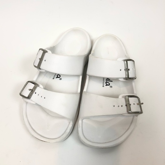 silver rubber birks